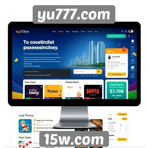Interface do usuário do site yu777.com